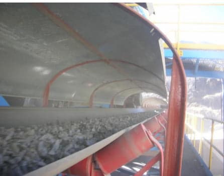 Fajas transportadoras para operación minera