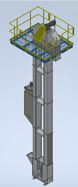 Detalle de modelado técnico industrial